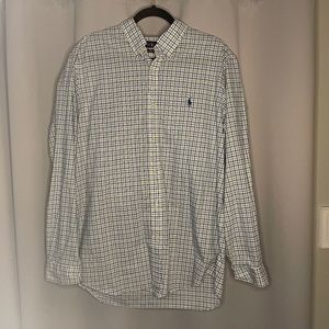 Ralph Lauren XL Button Down Shirt Blue Label